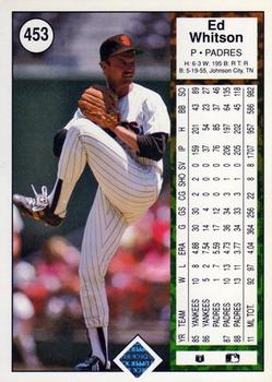 Ed Whitson  baseball card collectible - Main Image 2