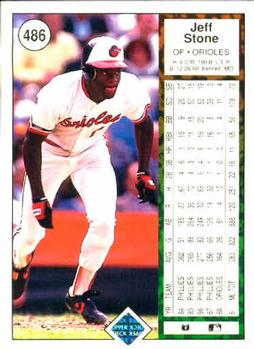 Jeff Stone  baseball card collectible - Main Image 2