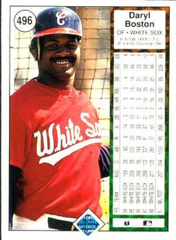Daryl Boston  baseball card collectible - Main Image 2