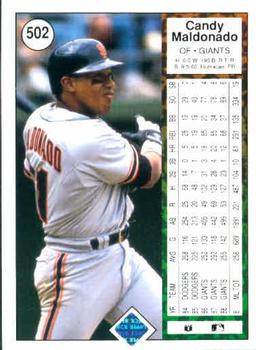 Candy Maldonado  baseball card collectible - Main Image 2