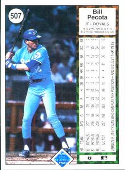 Bill Pecota  baseball card collectible - Main Image 2