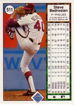 Steve Bedrosian  baseball card collectible - Main Image 2