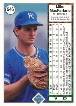 Mike Macfarlane  baseball card collectible - Main Image 2