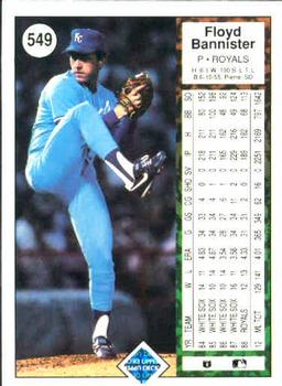 Floyd Bannister  baseball card collectible - Main Image 2