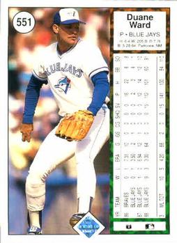 Duane Ward  baseball card collectible - Main Image 2