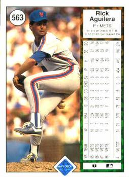Rick Aguilera  baseball card collectible - Main Image 2