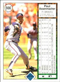 Paul Assenmacher  baseball card collectible - Main Image 2