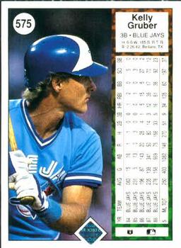 Kelly Gruber  baseball card collectible - Main Image 2