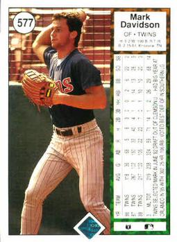 Mark Davidson  baseball card collectible - Main Image 2