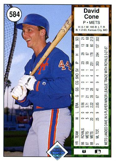 David Cone  baseball card collectible - Main Image 2