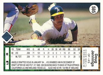 Doug Jennings  baseball card collectible - Main Image 2