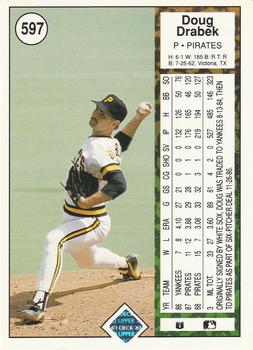 Doug Drabek  baseball card collectible - Main Image 2