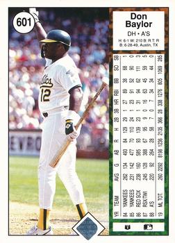 Don Baylor  baseball card collectible - Main Image 2