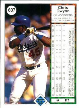 Chris Gwynn  baseball card collectible - Main Image 2