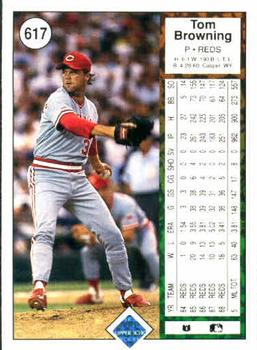 Tom Browning  baseball card collectible - Main Image 2