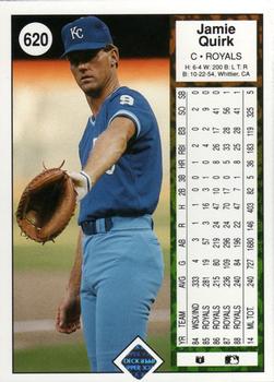 Jamie Quirk  baseball card collectible - Main Image 2