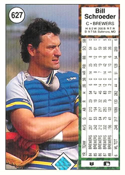 Bill Schroeder  baseball card collectible - Main Image 2