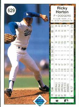 Ricky Horton  baseball card collectible - Main Image 2