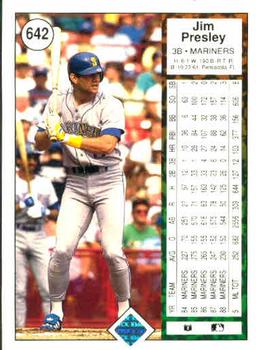 Jim Presley  baseball card collectible - Main Image 2