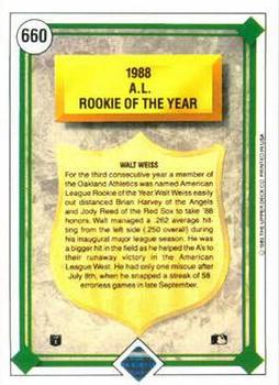 Walt Weiss  baseball card collectible - Main Image 2