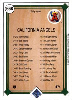 Wally Joyner  baseball card collectible - Main Image 2