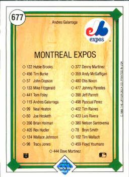 Andres Galarraga  baseball card collectible - Main Image 2