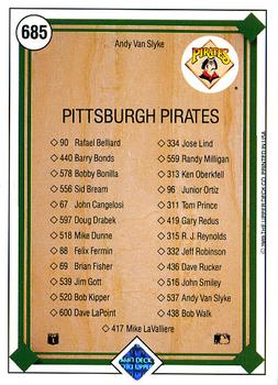 Andy Van Slyke  baseball card collectible - Main Image 2