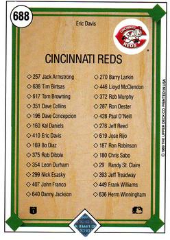 Eric Davis  baseball card collectible - Main Image 2