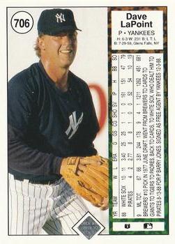 Dave LaPoint  baseball card collectible - Main Image 2