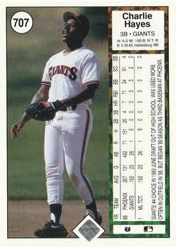 Charlie Hayes  baseball card collectible - Main Image 2