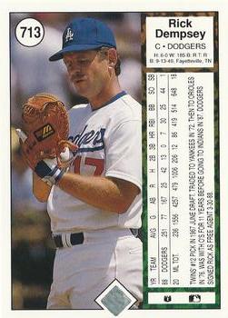 Rick Dempsey  baseball card collectible - Main Image 2