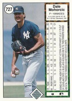 Dale Mohorcic  baseball card collectible - Main Image 2