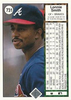 Lonnie Smith  baseball card collectible - Main Image 2