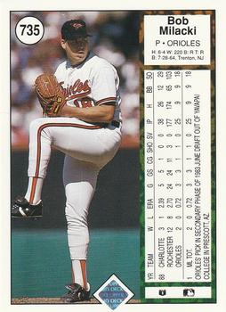 Bob Milacki  baseball card collectible - Main Image 2