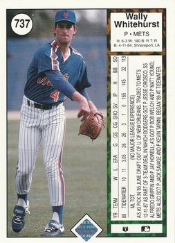 Wally Whitehurst  baseball card collectible - Main Image 2