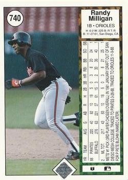 Randy Milligan  baseball card collectible - Main Image 2