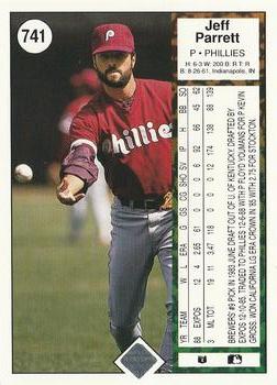 Jeff Parrett  baseball card collectible - Main Image 2