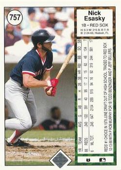 Nick Esasky  baseball card collectible - Main Image 2