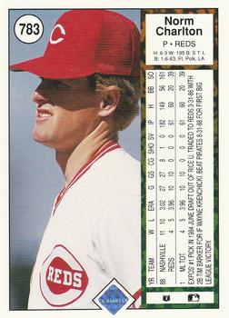 Norm Charlton  baseball card collectible - Main Image 2