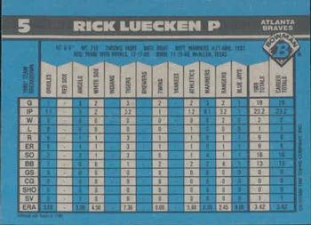 Rick Luecken  baseball card collectible - Main Image 2