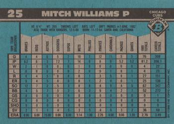 Mitch Williams  baseball card collectible - Main Image 2