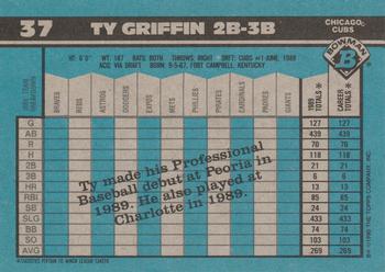Ty Griffin  baseball card collectible - Main Image 2