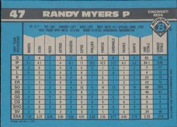 Randy Myers  baseball card collectible - Main Image 2