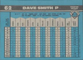 Dave Smith  baseball card collectible - Main Image 2