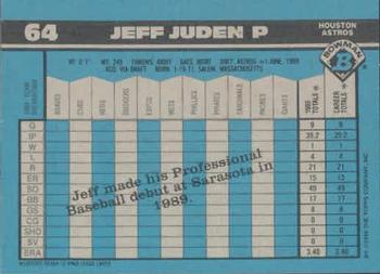 Jeff Juden  baseball card collectible - Main Image 2