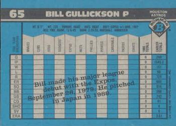 Bill Gullickson  baseball card collectible - Main Image 2