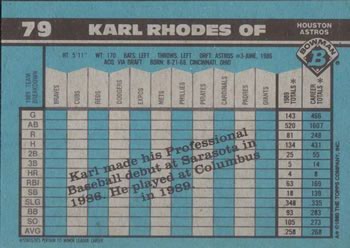 Karl Rhodes  baseball card collectible - Main Image 2