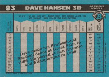 Dave Hansen  baseball card collectible - Main Image 2