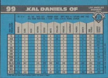 Kal Daniels  baseball card collectible - Main Image 2