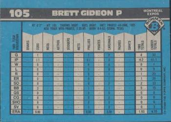Brett Gideon  baseball card collectible - Main Image 2